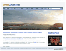 Tablet Screenshot of bohusadventure.com